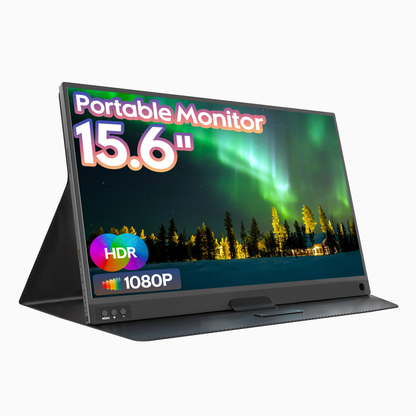 Lightweight Portable Monitor 15.6 with Dual Speakers