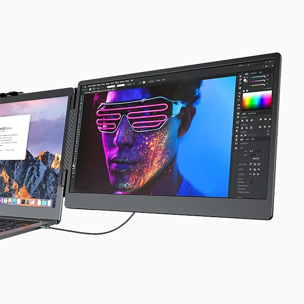 S2 Triple Portable Monitor with dual 14” FHD screens